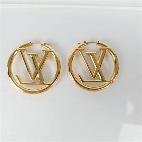 louis vuitton hoop earrings dhgate|louis vuitton refurbished earrings.